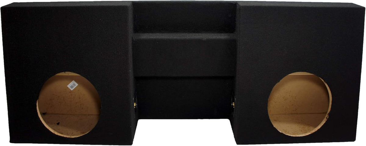 Compatible with 2005-2012 Toyota Tacoma Double Cab Dual 10 Sub Box Enclosure W932