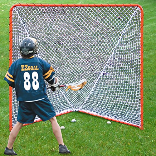 6 x 6-Feet Orange Lacrosse Folding Goal P828