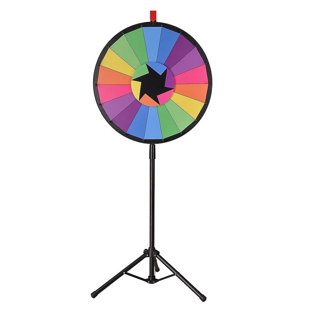 24x22 Editable Color Prize Wheel 18 Slot Spin Game N220779
