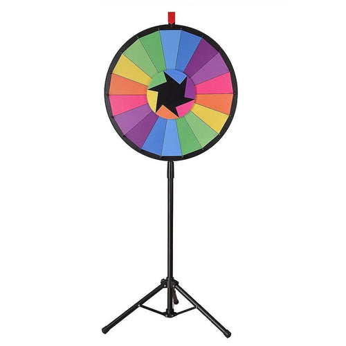 24x22 Editable Color Prize Wheel 18 Slot Spin Game N220779
