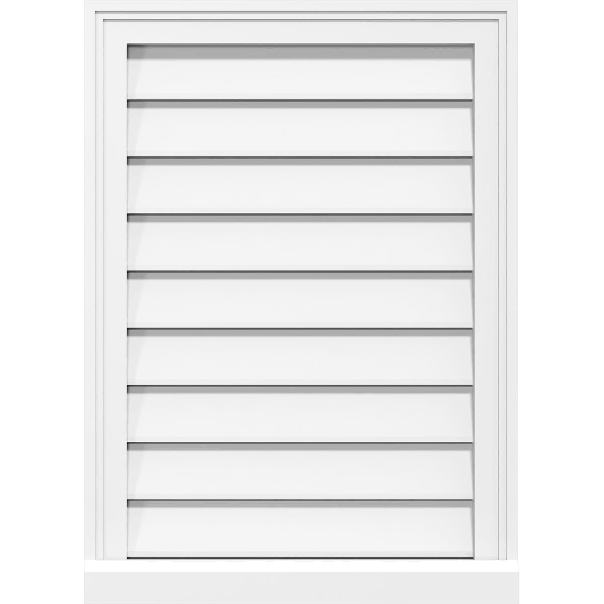 Vertical Surface Mount PVC Gable Vent U996421