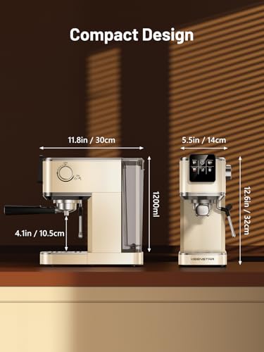 Espresso Machine with Milk Frother Steam Wand, 40oz Water Tank Z33345
