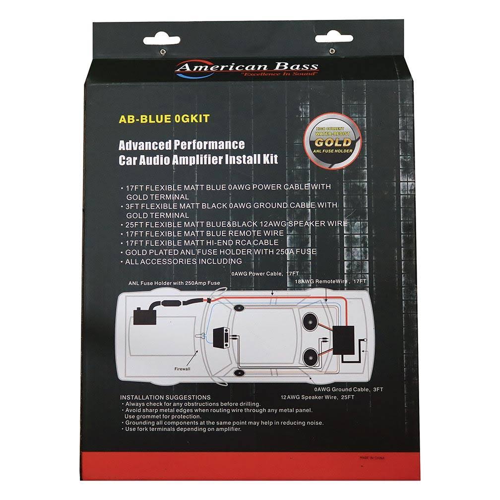 0 Gauge Wiring Kit 250A ANL Fuse W513505