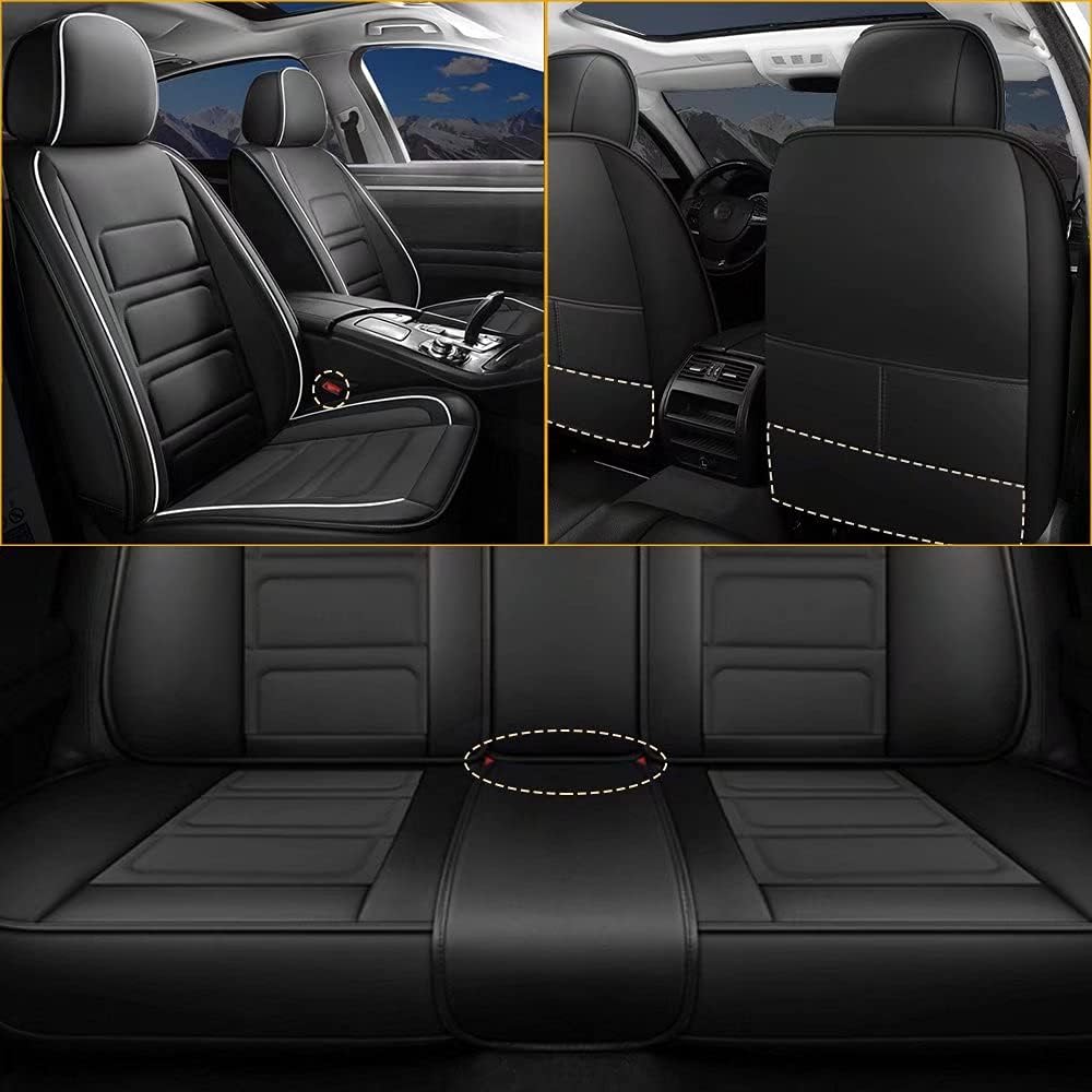 Custom Fit Full Set Waterproof Faux Leather Car Seat Covers M617626