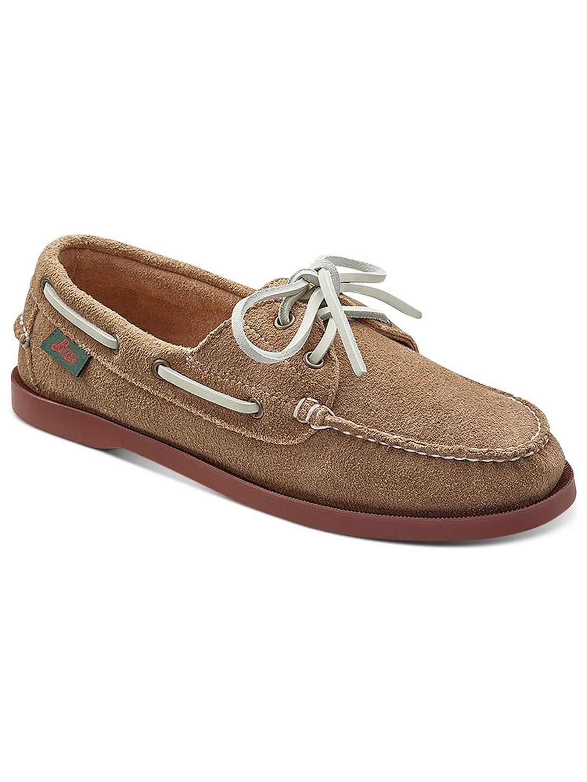 Womens Desert Sand Beige Removable Padded Insole Slip Resistant Round Toe Lace-Up Leather Loafers Shoes 11 M T7612