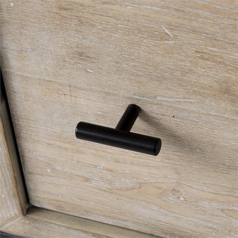 Beige Wooden 2 Drawer Accent Cabinet V727