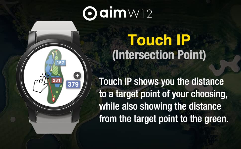 Golf GPS Watch with Touchscreen and Preloaded Courses P79579