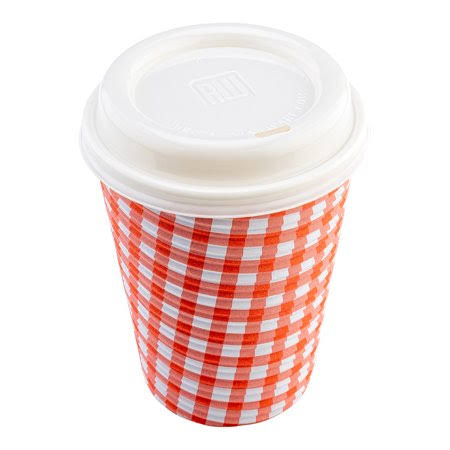 White Plastic Coffee Cup Lid 500 Count Box Q8347