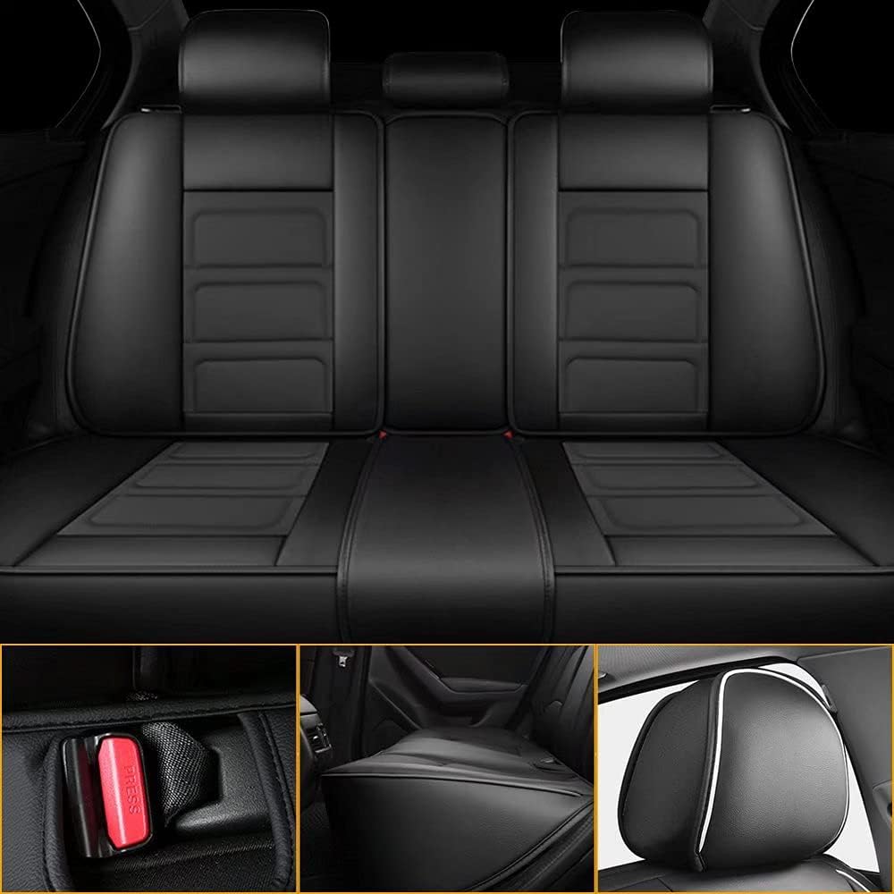 Custom Fit Full Set Waterproof Faux Leather Car Seat Covers M617626
