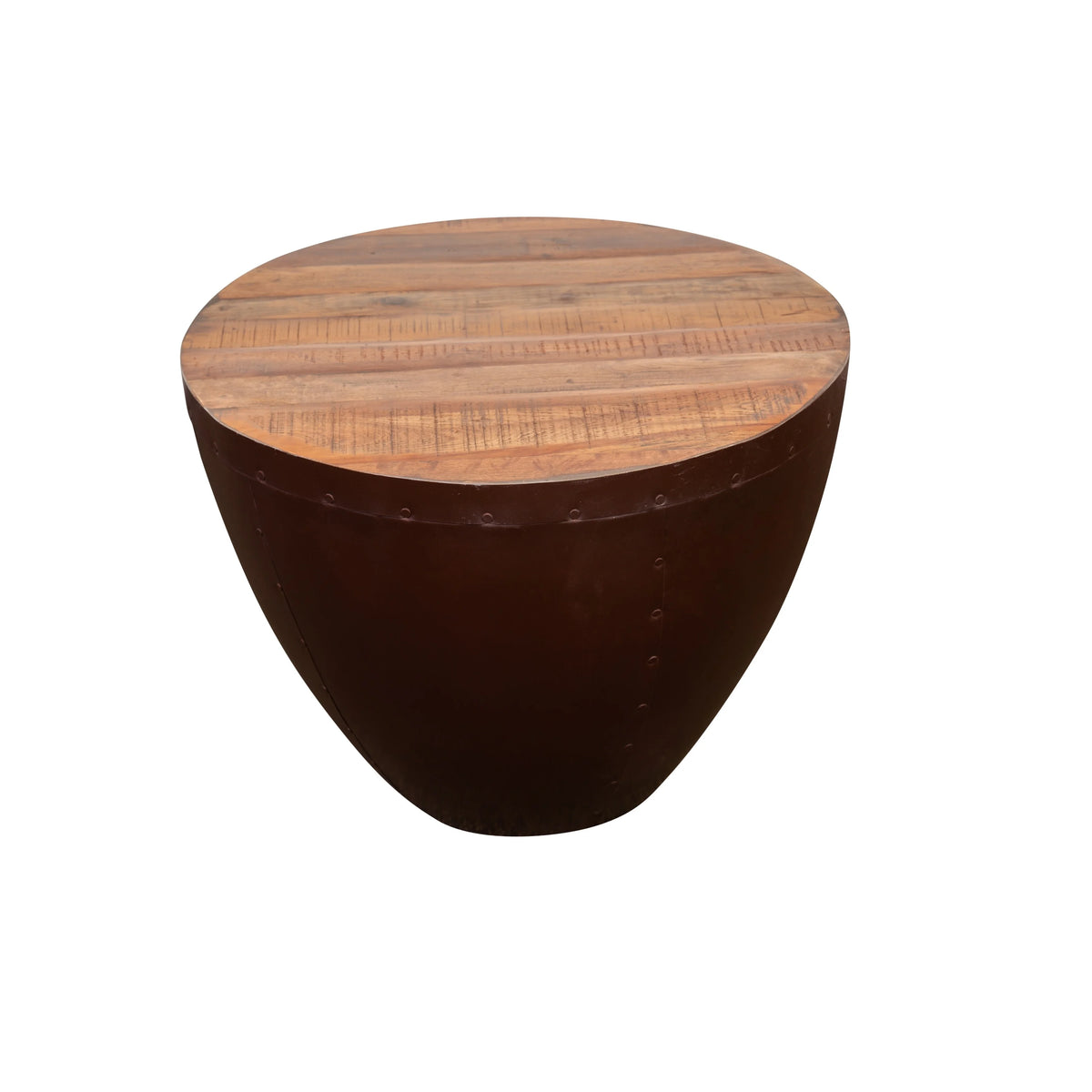 Solid Reclaimed Wood End Table J44585