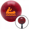 Orange Man in a Canoe Red Metal Flake Shift Knob with M16 x 1.5 Insert S47059