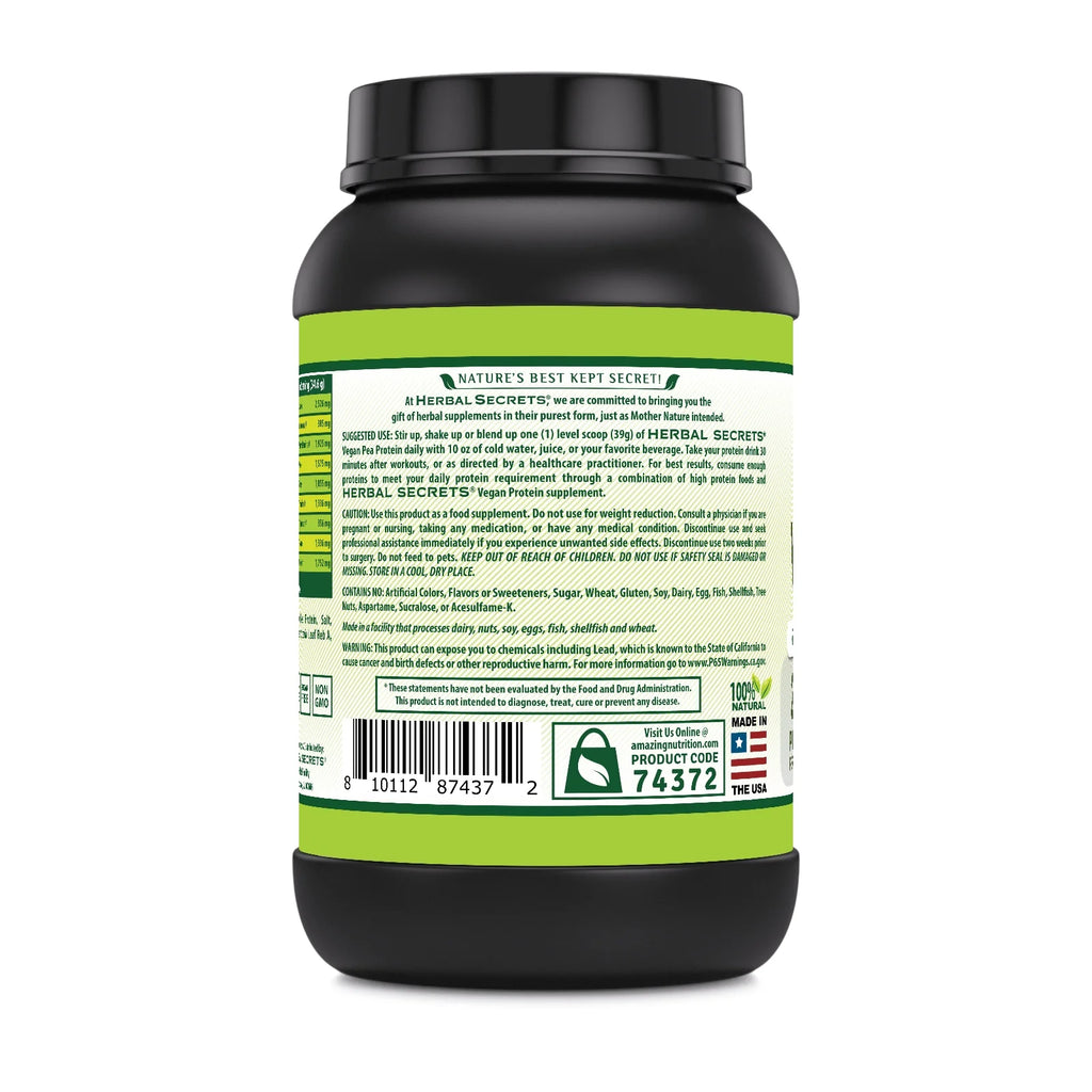 Vegan Pea Protein Powder 2 Lbs Vanilla T234