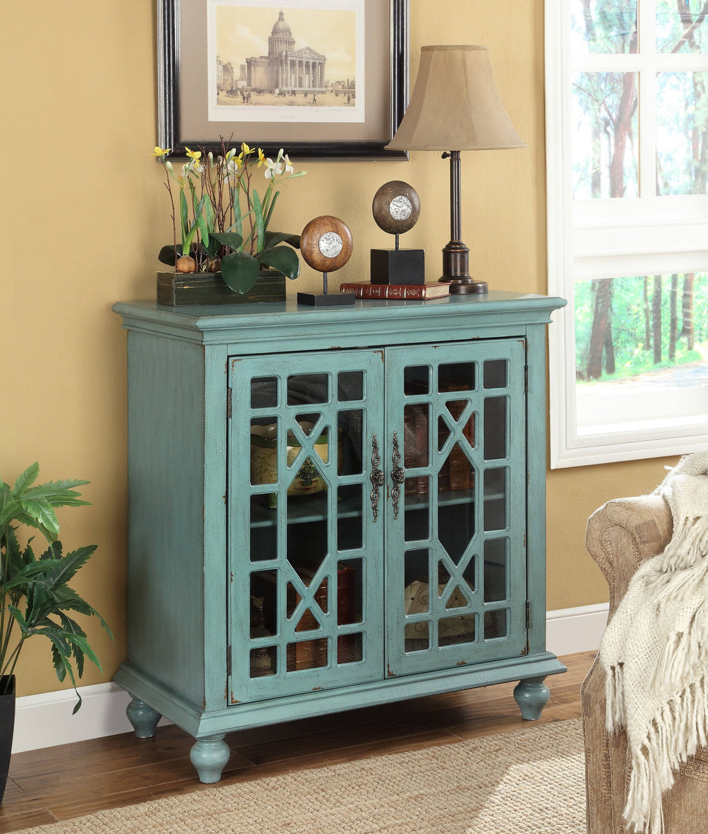 Blue Two Door Cabinet Y602
