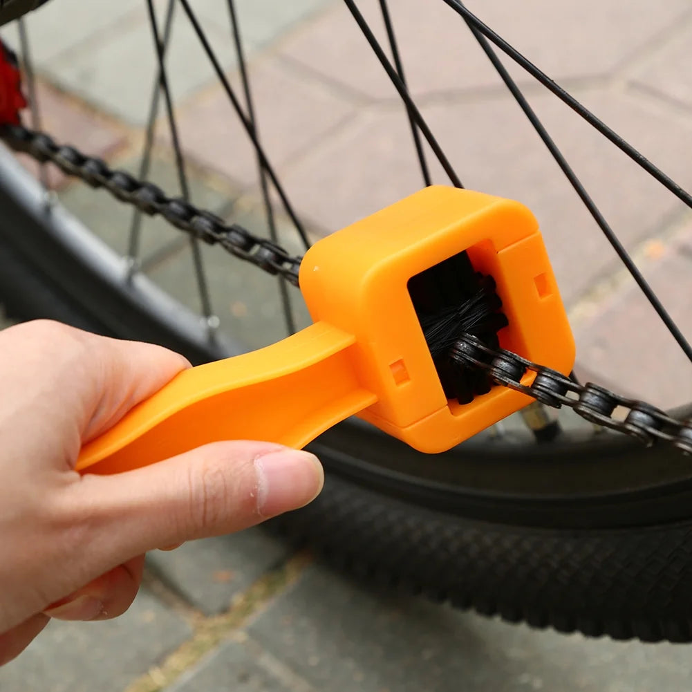 8pcs Bicycle Chain Brushes Cleaning Scrubber Repair Tool F374973