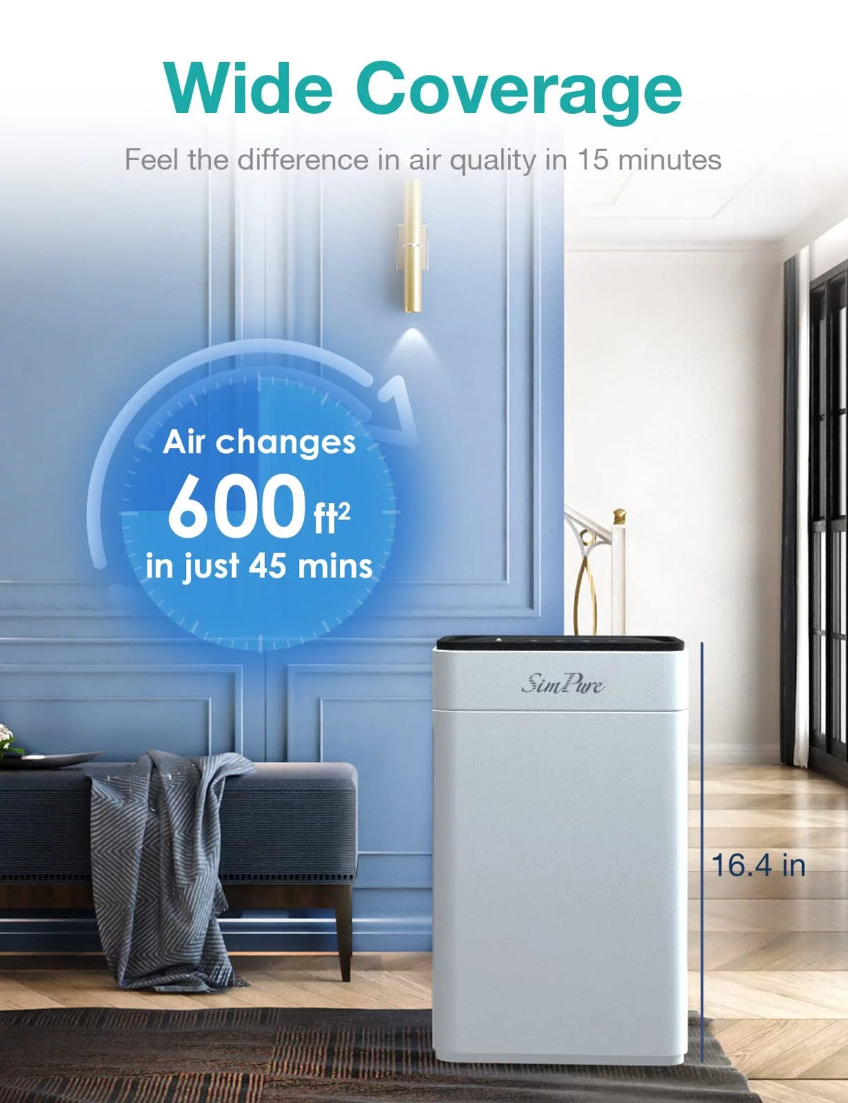 HEPA Air Purifier Air Filter Cleaner White G13180