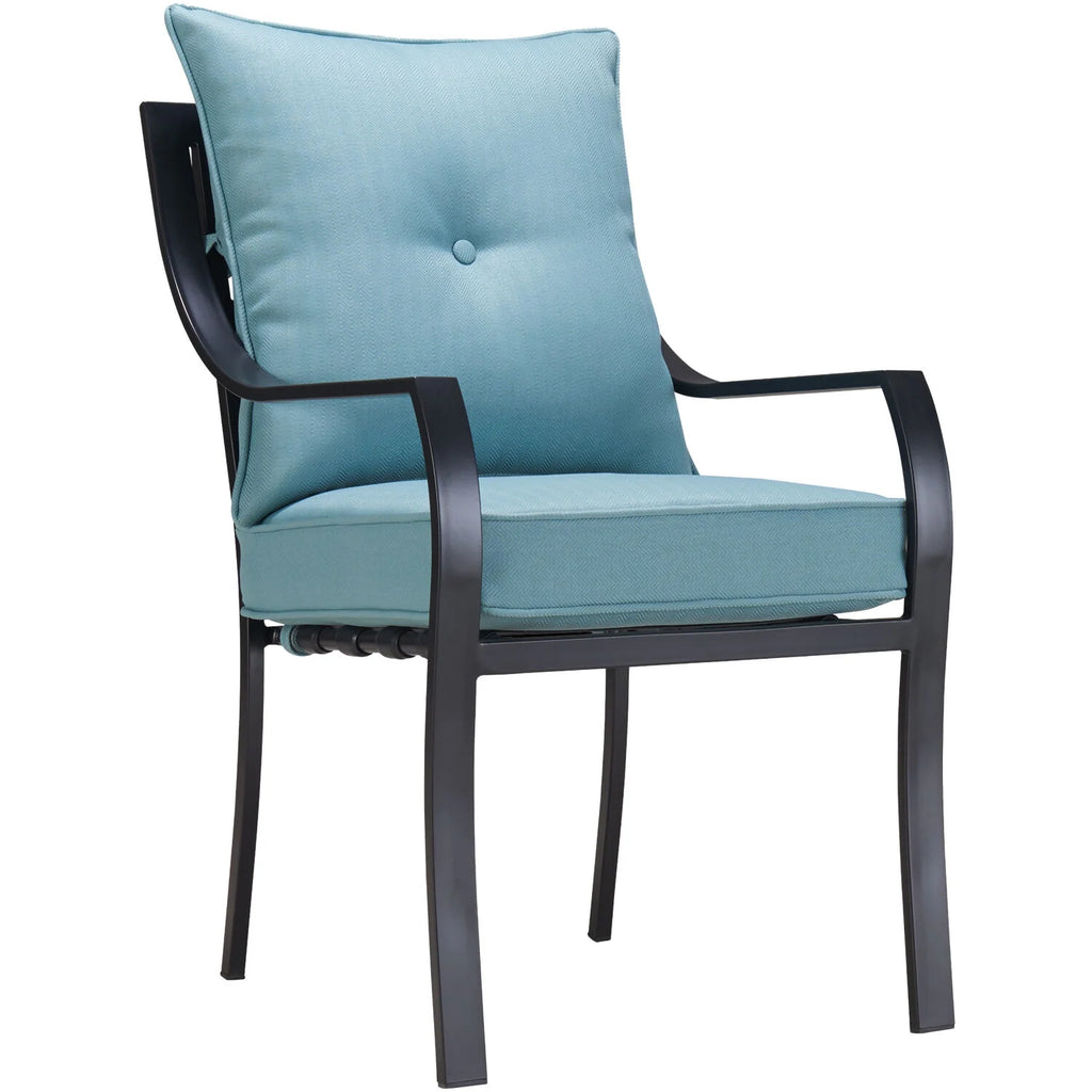 5-Piece Dining Set with 4 Chairs and Glass-Top Table P648
