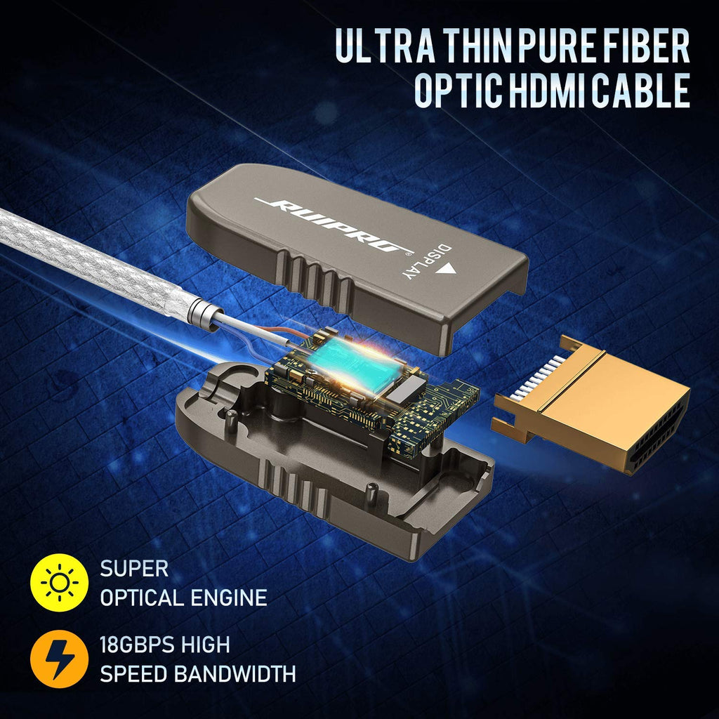 HDMI 2.0b Fiber Optic Cable 65ft 18Gbps D35857