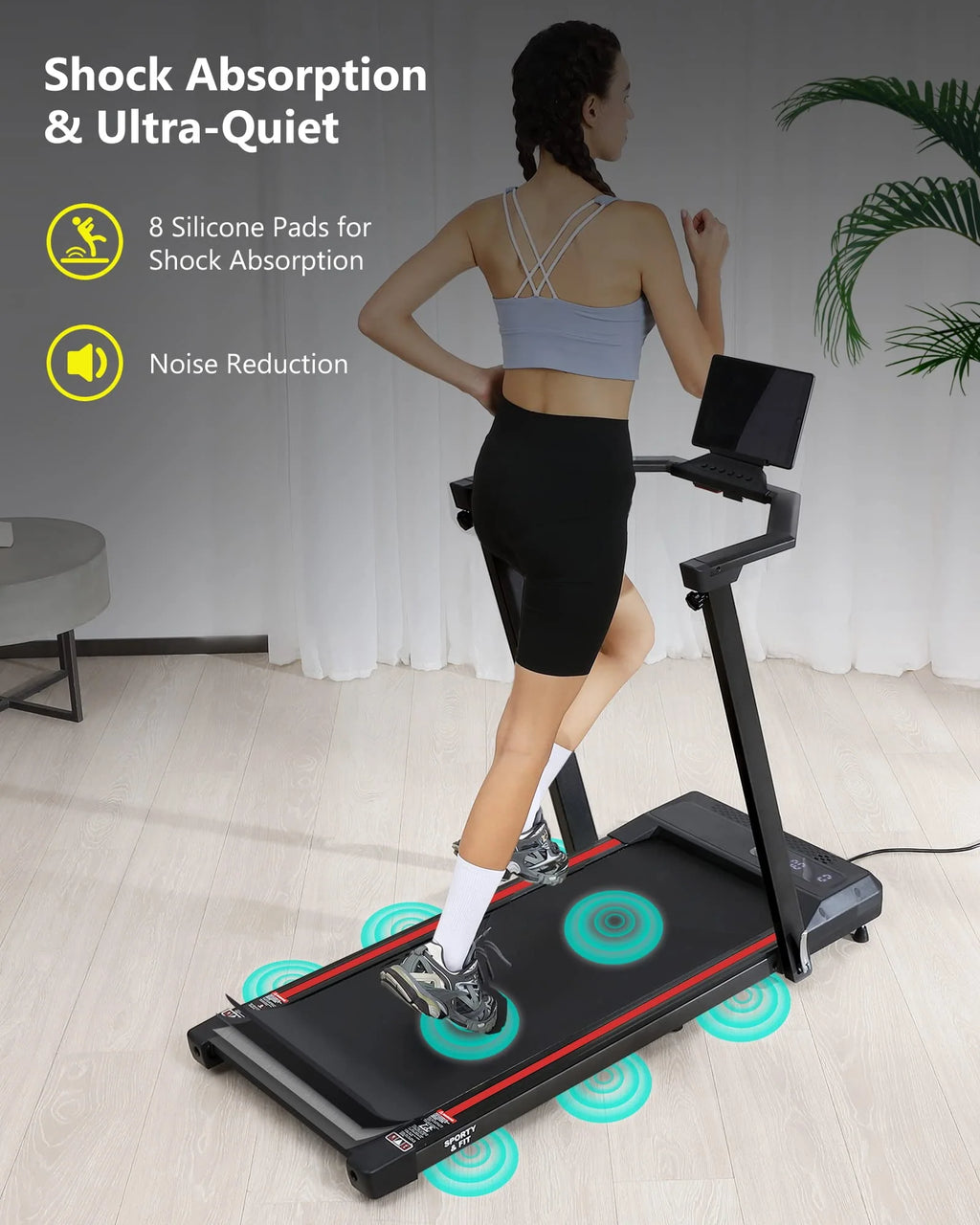 0.6-7.5 MPH Compact Treadmill with Remote X600571