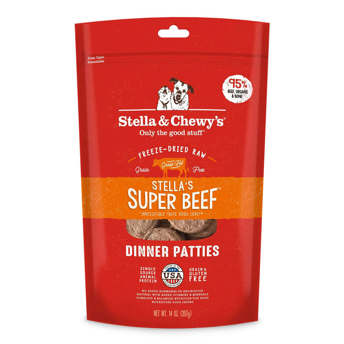 Freeze Dried Dog Food Patties Beef X49402