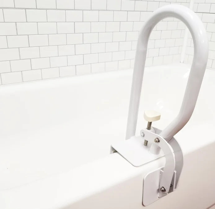 Fiberglass Bath Safety Grab Bar, White, 200 lb Capacity K591