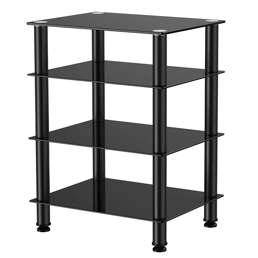 4-tier Glass Media TV Stand E762956