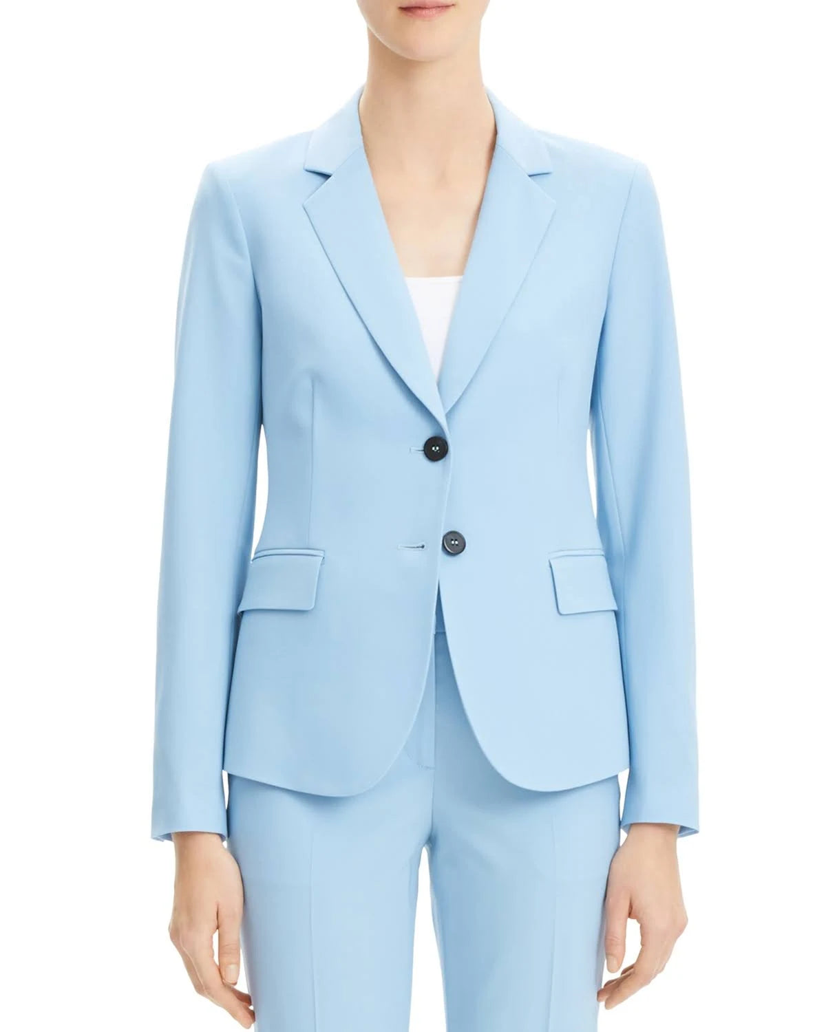Black Wool-Blend Blazer Z63520