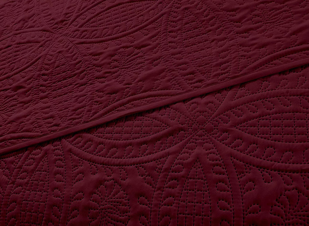 3-Piece Oversized Bedspread Coverlet Set F1743