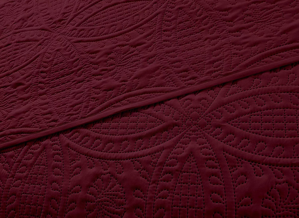 3-Piece Oversized Bedspread Coverlet Set F1743