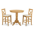 3 Piece Dining Counter Height Set with Pub Table and 2 Chairs O391910