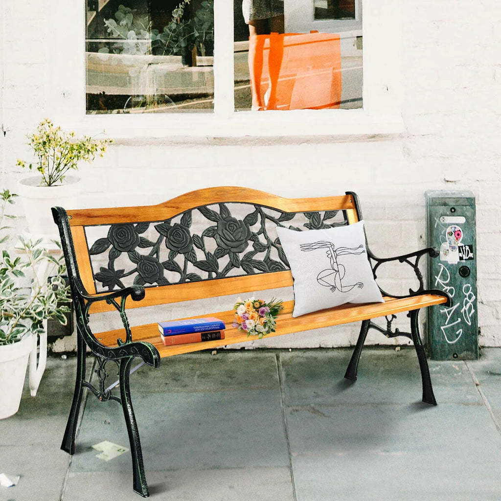 Metal Garden Bench Z91503