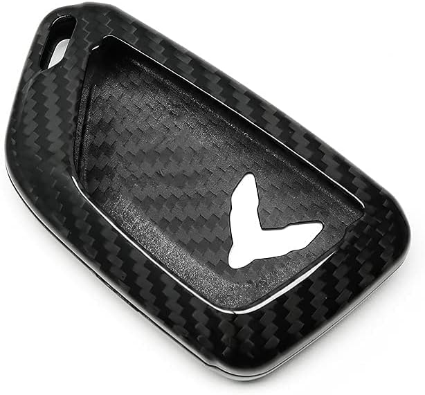 Red Black Carbon Fiber Key Fob Case Cover Pack of 2 U733