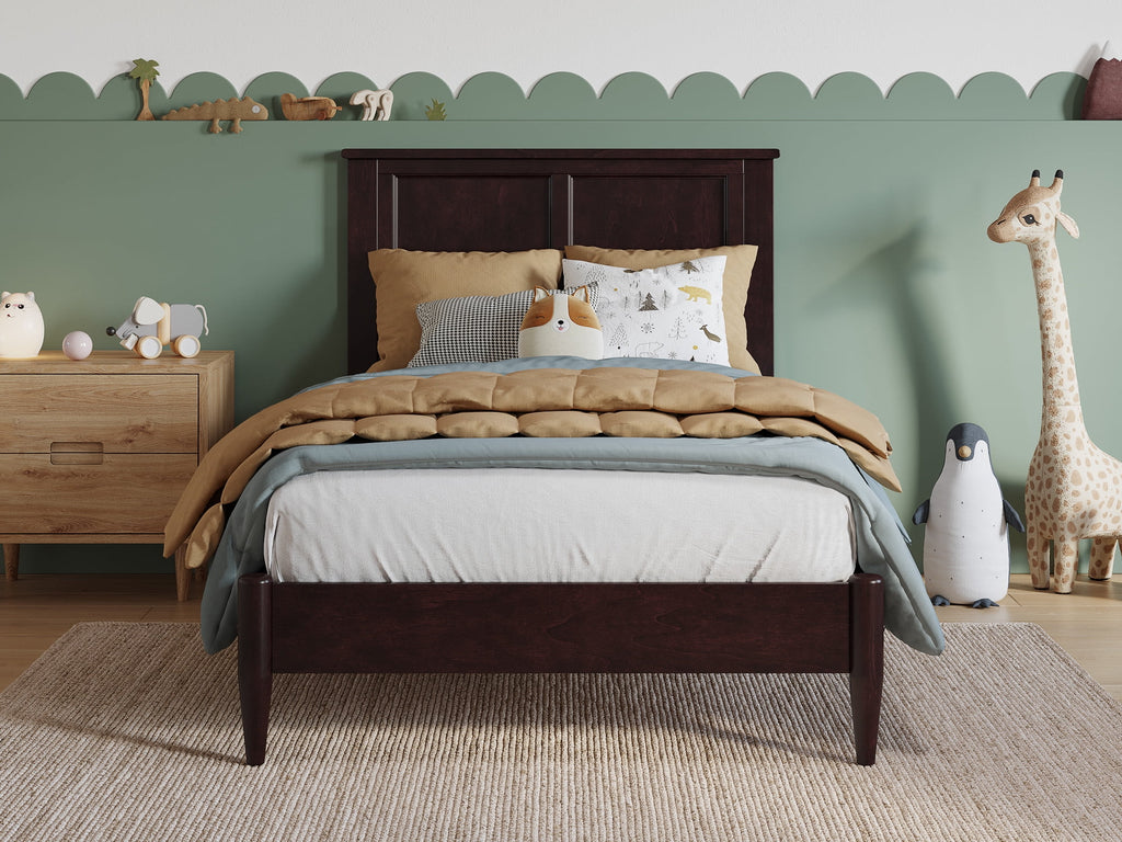 Twin Solid Wood Low Profile Platform Bed A46919