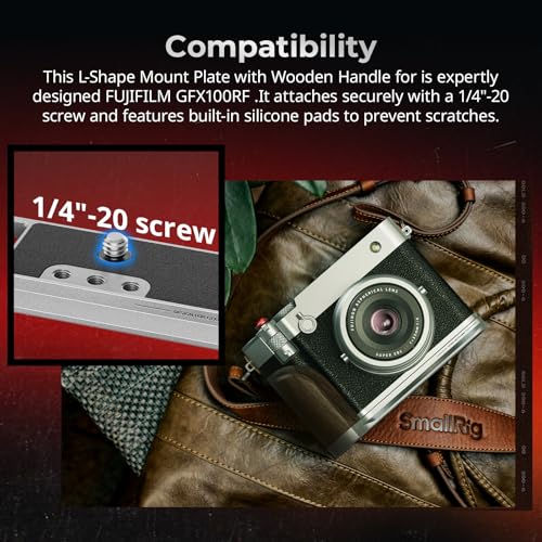 Wooden Handgrip with Dual-Sided Grip and Quick Release Plate Y525