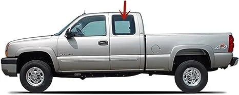 Left Side Rear Quarter Window Glass With Frame & Latch for Chevrolet Silverado Pickup 2 Door Extended Cab 1999-2006 K6930