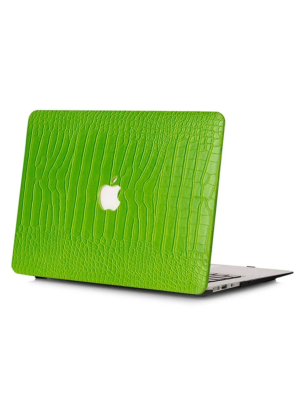 Lime Faux Crocodile MacBook Case Q82378