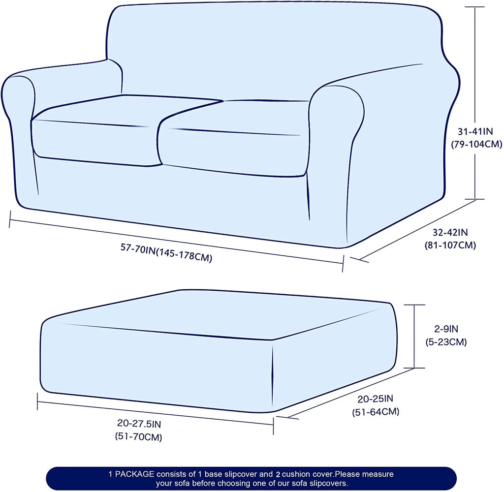 3-Piece Velvet High Stretch Sofa Cover Slipcover F16962