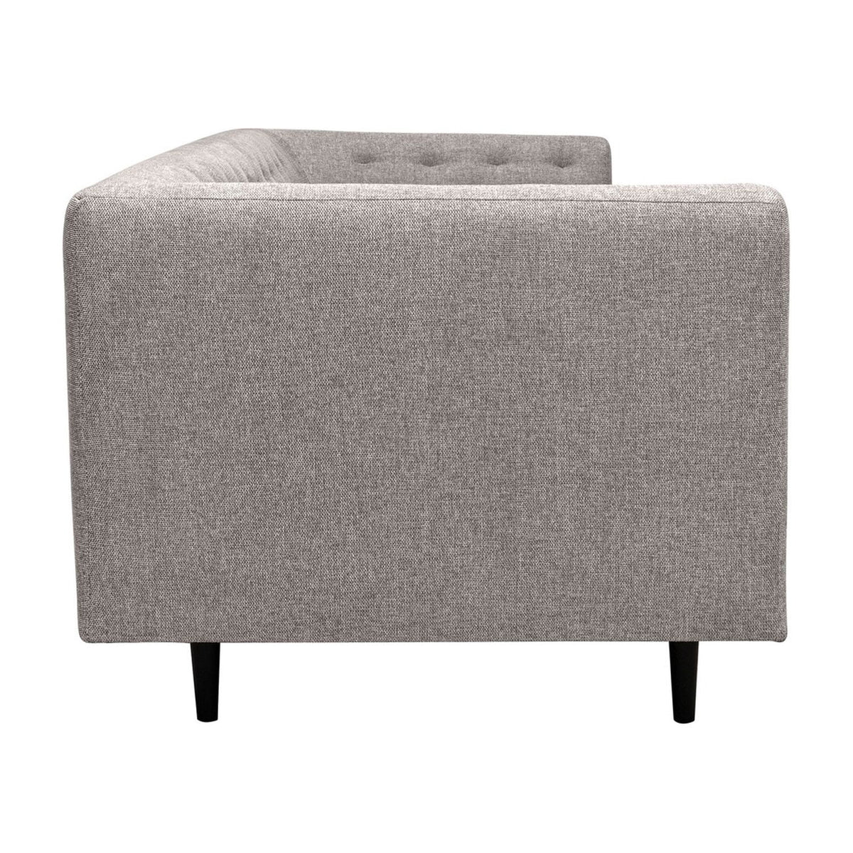 Gray Button Tufted Velvet Sofa D9526