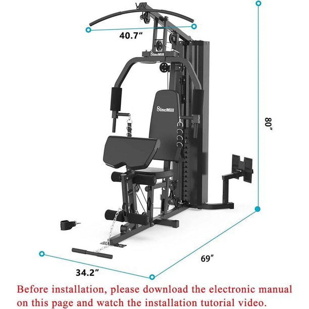 Multifunctional Full Body Home Gym Equipment W578