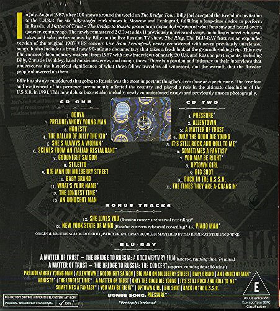 Billy Joel - A Matter Of Trust: The Bridge To Russia [2CD/1BR] [Box Set] - Rock - CD B88533