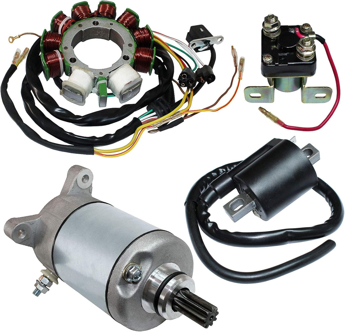 Stator Starter Solenoid Ignition Coil for Polaris Sportsman 500 1998 1999 2000 V650646