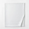 White Supima Cotton Sateen California King Flat Sheet Q4282