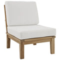 White Wood Outdoor Patio Teak Sofa C957707