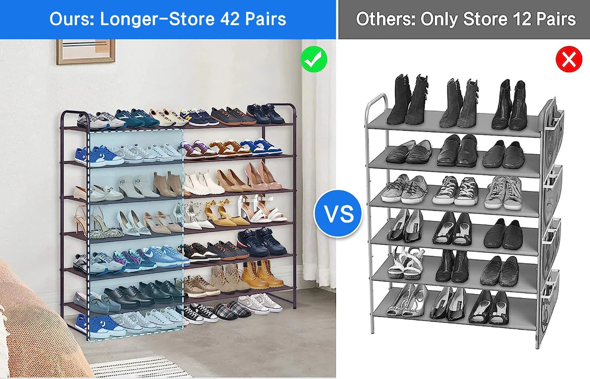 Bronze 6 Tier Metal Shoe Rack K16572