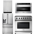 36 Gas Range, Microwave, Refrigerator, Dishwasher D93798