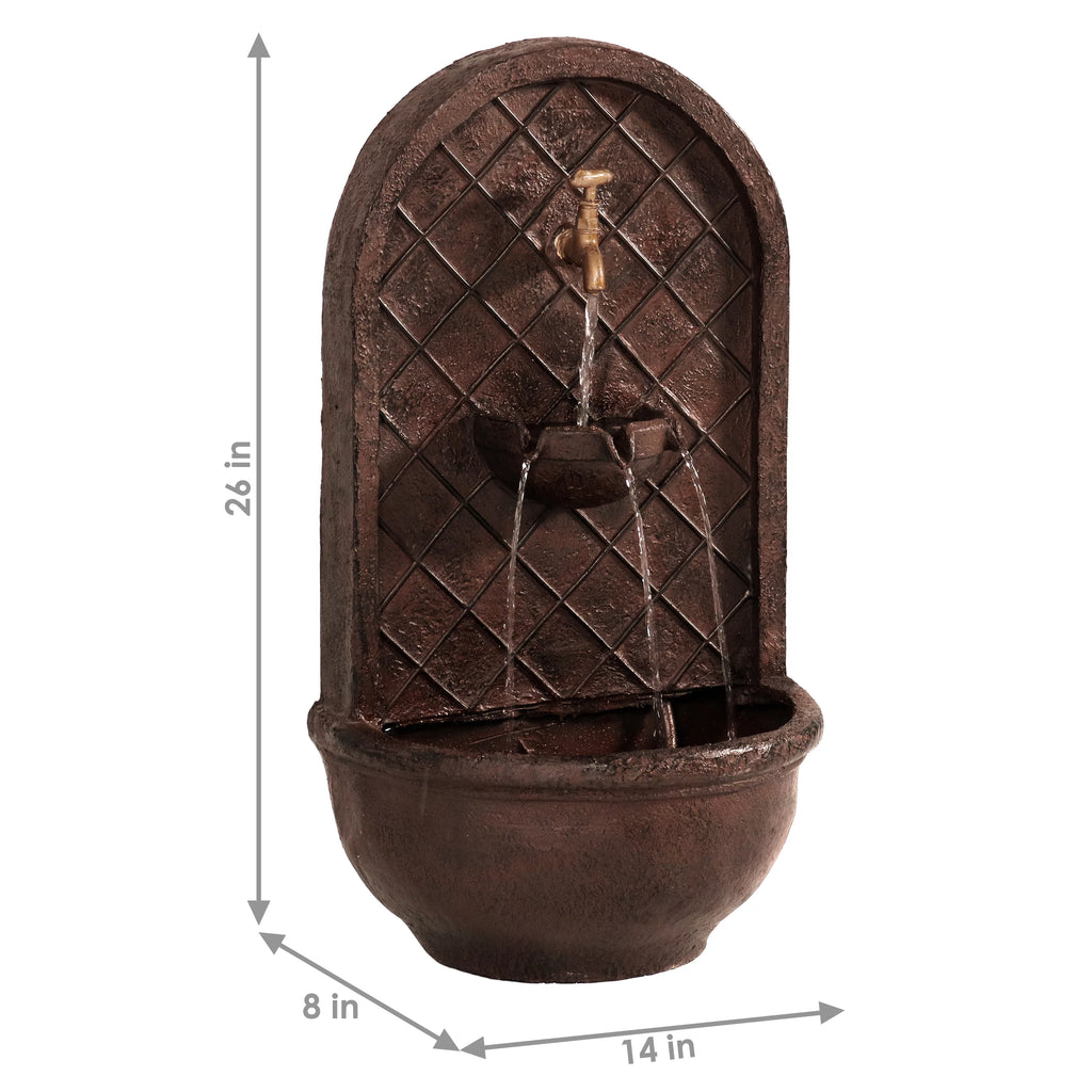 Bronze Solar Wall Fountain R2136