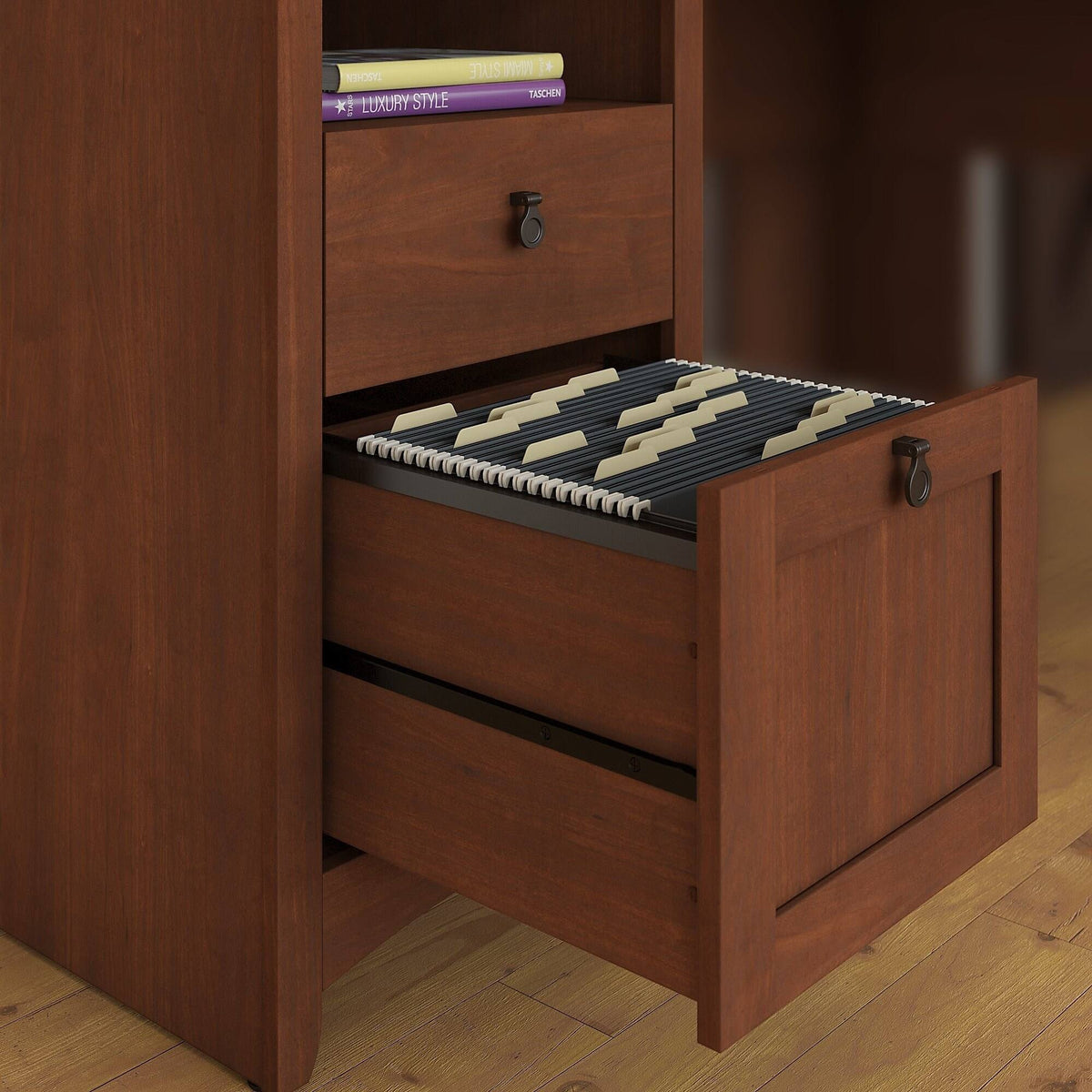 2 Drawer File Cabinet in Serene Cherry O86689