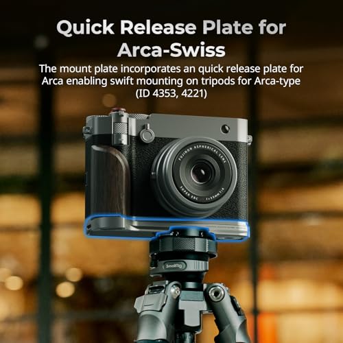 Wooden Handgrip with Dual-Sided Grip and Quick Release Plate Y525