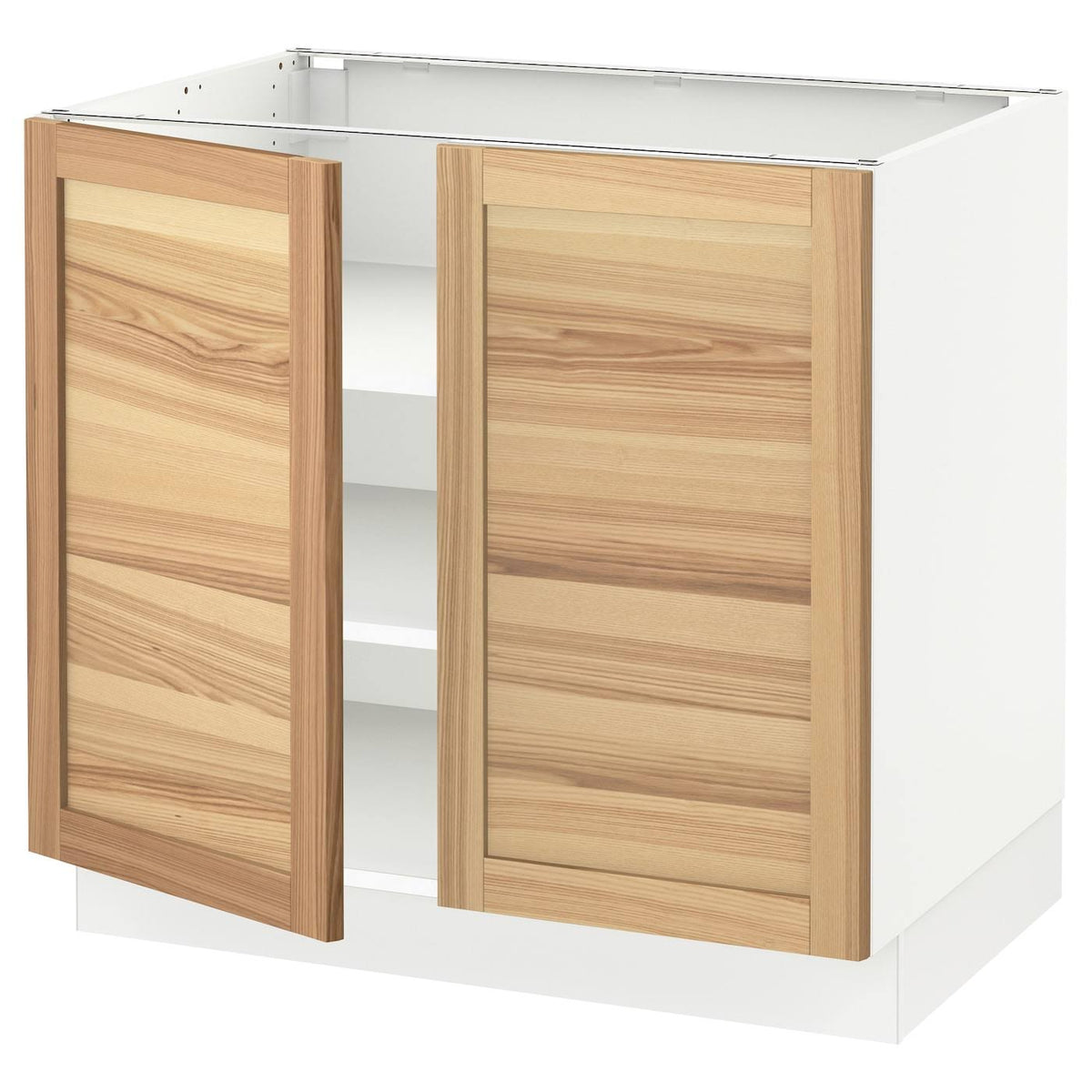 White 36x24x30 Base Cabinet with Shelves and 2 Doors K87247