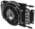 Transmission Oil Cooler with Dual Push/Pull Cooler Fan, 11” Diameter, 6 an Connections F1689