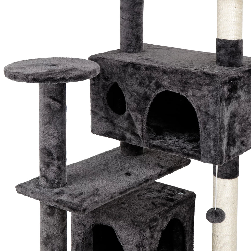 53'' Dark Gray Cat Tree D88659